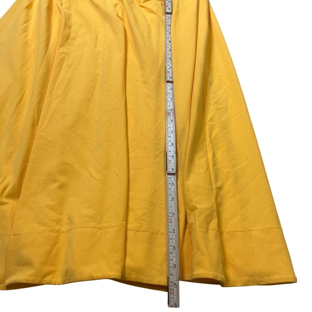 Free People Beach Yellow Scoop Back Circle Skirt Midi Dress XS OB2008104 - Picture 9 of 11